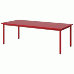 TABLE MALIBU 180X80 T3 4P STRA ABS ROUGE U321/ROUGE 3020