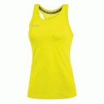 TANK TOP RUNNING SANS MANCHE FEMME - JAKO - RUN 20 JAUNE