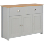 VIDAXL - BUFFET GRIS 112 X 35 X 81 CM