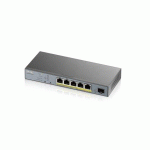 ZYXEL GS1350-6HP-EU0101F COMMUTATEUR RÉSEAU GÉRÉ L2 GIGABIT ETHERNET (10/100/1000) CONNEXION ETHERNET, SUPPORTANT L