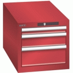 ARMOIRE ROUGE 411X725X383 AVEC 3 TIR. 75KG _ 78.439.070 - LISTA