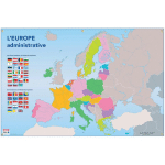 BOUCHUT CARTE EUROPE ADMINISTATIVE MUETTE EFFAÇABLE SOUPLE