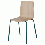 CHAISE MALIBU 4P T6 COQUE ACACIA LAK 1277 / ACIER BLEU 5025 - MANUTAN EXPERT