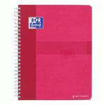 LOT DE 5 - CAHIER SPIRALE OXFORD OFFICE 17 X 22 CM - PETITS CARREAUX - 180 PAGES