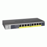 NETGEAR GS108LP NON-GÉRÉ GIGABIT ETHERNET (10/100/1000) CONNEXION ETHERNET, SUPPORTANT L