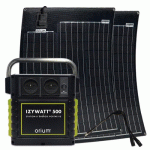 PACK STATION D'ÉNERGIE PORTATIVE IZYWATT 500 ET PANNEAUX SOLAIRES 1000W (2 X 50W) ORIUM