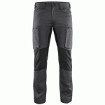 PANTALON DE TRAVAIL SERVICES STRETCH GRIS FONCÉ/NOIR TAILLE 56C - BLAKLADER