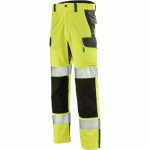 PANTALON FLUO ADVANCED 9B30 - JAUNE FLUO/GRIS CHARCOAL - 46 - CEPOVETT SAFETY
