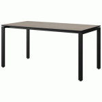 TABLE MALIBU 160X80 T6 SOUDÉ ST CHÊNE 1146/NOIR NOIR 9005 - MANUTAN EXPERT
