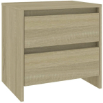 TABLE DE CHEVET CHÊNE SONOMA 45X34,5X44,5 CM AGGLOMÉRÉ