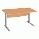 BUREAU DROIT EXCELLENS L 140 CM HÊTRE PIÉTEMENT 