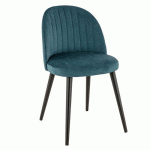 CHAISE INTÉRIEURE - HÊTRE - MONOLITH PETROL - EMILE