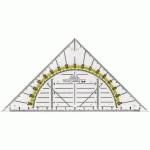 FABER-CASTELL EQUERRE GÉOMÉTRIQUE BK 25 PETITE, SANS POIGNÉE - LOT DE 11