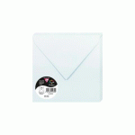 LOT DE 2 - PAQUET DE 20 ENVELOPPES POLLEN 165X165MM 120G/M2 - BLEU