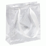 LOT DE 7 - SAC CADEAU ''PREMIUM BLANC'' 12 X 4,5 X 13,5 CM - BLANC
