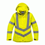 PORTWEST LW70 PARKA FEMME HI-VIS RESPIRANTE JAUNE - TAILLE M