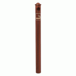 POTELET CENDRIER Ø 76 MM POMMEAU AGORA - ZINC ASPECT CORTEN - PROCITY