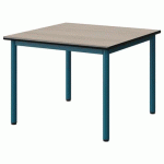 TABLE MALIBU 80X80CM T3 4P STRA ACACIA/NOIR BLEU 5025
