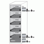 ARMOIRE S-PHOENIX TOUCHLESS-90 S90.196.060.075.FDAO GRIS - ASECOS