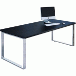 BUREAU DE DIRECTIONPIEDS CADRE MÉTAL ROYAL - 180CM - NOIR - ARTARREDI