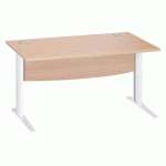 BUREAU DROIT EXCELLENS L 140 CM PIÈTEMENT 