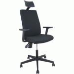 CHAISE DE BUREAU LEZUZA BRAS RÉGLABLES + APPUI-TÊTE - - PIQUERAS Y CRESPO