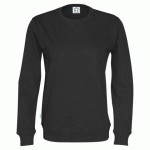 COTTOVER SWEATSHIRT COL ROND HOMME - CERTIFIÉ GOTS NOIR - TAILLE L