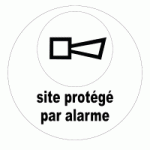 PANNEAU SITE PROTÉGÉ PAR ALARME