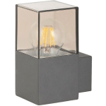 RABALUX - PAROI EXTÉRIEURE DE LA LAMPE DE LUMIÈRE DOVER PLASTIQUE EN ALUMINIUM TEINTÉ COULEUR / GRIS ANTRACHITE L: 12 CM B: 8CM H: 16CM IP54