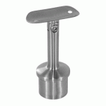 SUPPORT DE MAIN-COURANTE - POTEAU ROND - INOX BROSSÉ 316 - ORIENTABLE - BROSSÉ GR320 - DROIT DESIGN PRODUCTION