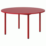 TABLE MALIBU Ø 120 T4 4P STRA ABS ROUGE U321/ROUGE 3020