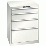 ARMOIRE BLANC GRIS 717X725X850 AVEC 4 TIR. 200KG - LISTA