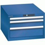 ARMOIRE BLEU GENT. 564X725X383 AVEC 3 TIR. 75KG _ 14.437.090 - LISTA