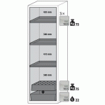 ARMOIRE SÉCURITÉ S-PHOENIX VOL.2-90 S90.196.060.FDACR BLANC - ASECOS