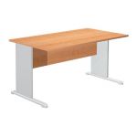 BUREAU DROIT PRONTO HÊTRE - L. 140 X P. 80 CM - PLATEAU HÊTRE - PIEDS L HÊTRE