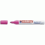 MARQUEUR PEINTURE ENCRE PERMANENTE LAQUÉE ROSE POUR TOUTES SURFACES, POINTE MOYENNE - LOT DE 4