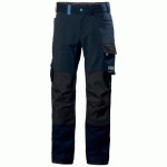 PANTALON DE TRAVAIL OXFORD 4X - TISSU EXTENSIBLE - BLEU MARINE ET NOIR - C48 M HELLY HANSEN