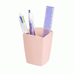 POT À CRAYONS PLASTIQUE CEP MINÉRAL ROSE POUDRÉ