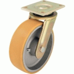 ROUL. PIVOTANTE D=125X50MM F=550KG BGE POL YURETHANE