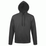 SWEAT PERSONNALISABLE CAPUCHE EXPERT CLASSIQUEMOLLETON GRIS FONCÉ