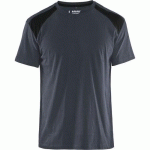 T-SHIRT GRIS FONCÉ/NOIR TAILLE XL - BLAKLADER