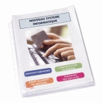 POCHETTES PERFORÉES ESSELTE A4 À SOUFFLET PVC LISSE 17/100E - PAQUET DE 10