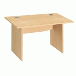 BUREAUX DROITS L 120CM HÊTRE PIÈTEMENT PLEINS HÊTRE