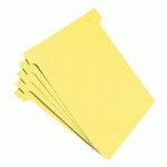 FICHES T STANDARD 92 MM JAUNE LE LOT DE 100