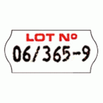 LOT DE 12 - ETIQUETTE 