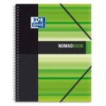 OXFORD ETUDIANT CAHIER NOMADBOOK SPIRALÉ 160 PAGES 5X5 24X31. COUVERTURE POLYPRO