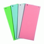 PAQUET 100 FICHES INTERCALAIRES HORIZONTALES UNIES PERFORÉES FOREVER - 105 X 240 MM - COULEURS ASSORTIES - 1 JEU