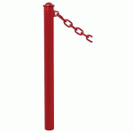 POTELET PROVINCE Ø76 MM CHAINES 1 ANNEAU AGORA ROUGE 3004 - PROCITY
