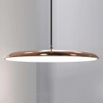 DFTP BY NORDLUX ARTIST 40 - SUSPENSION LED PLATE, CUIVRE