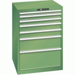 ARMOIRE VERT 717X725X1000 AVEC 7 TIR. 200KG _ 18.205.030 - LISTA